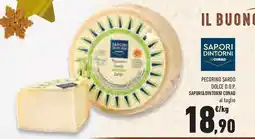 Conad Superstore Pecorino sardo dolce d.o.p. SAPORI&DINTORNI CONAD offerta