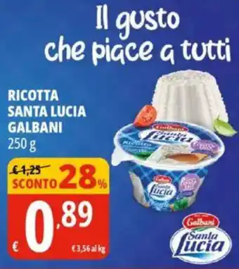 Tigros Ricotta santa lucia galbani offerta