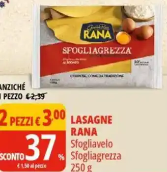 Tigros Lasagne rana Sfogliavelo Sfogliagrezza offerta