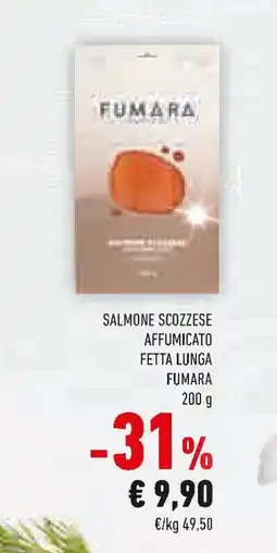 Conad Superstore Salmone scozzese affumicato fetta lunga FUMARA offerta