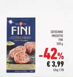 Conad Superstore Cotechino precotto FINI offerta