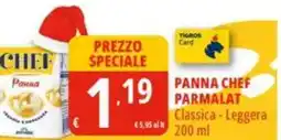 Tigros Panna chef parmalat classica - leggera offerta