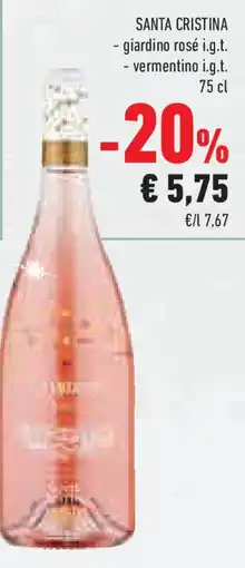 Conad Superstore SANTA CRISTINA - giardino rosé i.g.t. - vermentino i.g.t. offerta