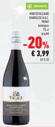 Conad Superstore Montepulciano d'abruzzo d.o.c. VICALE offerta