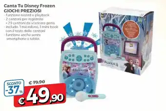 DPiù Canta Tu Disney Frozen Giochi Preziosi offerta