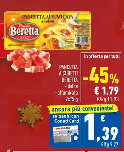 Conad Superstore Pancetta a cubetti BERETTA offerta