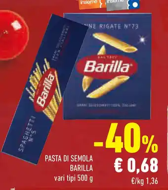 Conad Superstore Pasta di semola BARILLA offerta