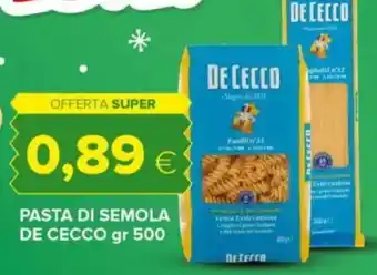 Tigre Pasta di semola DE CECCO offerta