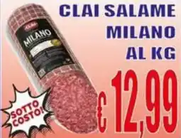 Supermercato Papale Clai salame milano offerta