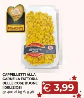 Mercatò Cappelletti alla carne la fattoria delle cose buone i deliziosi offerta