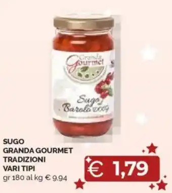 Mercatò Sugo granda gourmet tradizioni vari tipi offerta