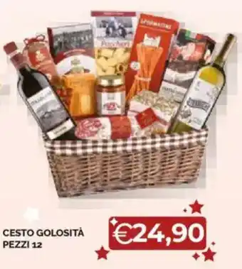 Mercatò Cesto golosità pezzi 12 offerta