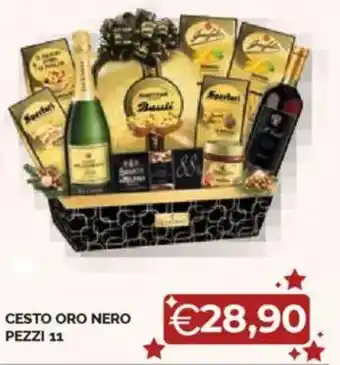 Mercatò Cesto oro nero pezzi 11 offerta