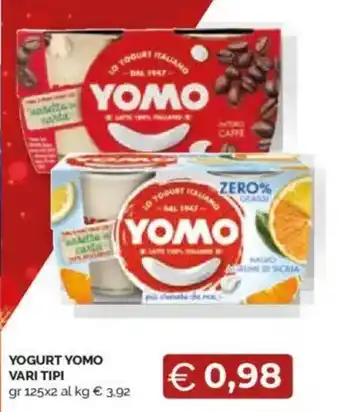 Mercatò Yogurt yomo vari tipi offerta