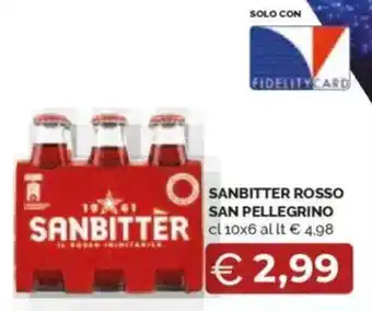 Mercatò Sanbitter rosso san pellegrino offerta