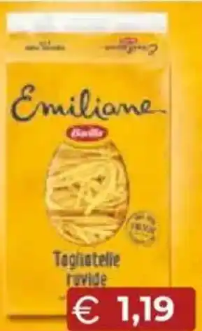 Mercatò Emiliane tagliatelle ruvide barilla offerta