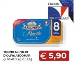 Mercatò Tonno all'olio d'oliva ASDOMAR offerta