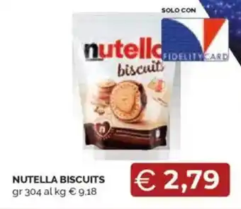 Mercatò Nutella biscuits offerta