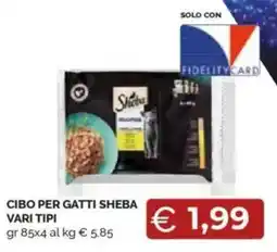 Mercatò Cibo per gatti sheba vari tipi offerta