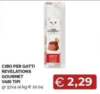 Mercatò Cibo per gatti revelations gourmet vari tipi offerta