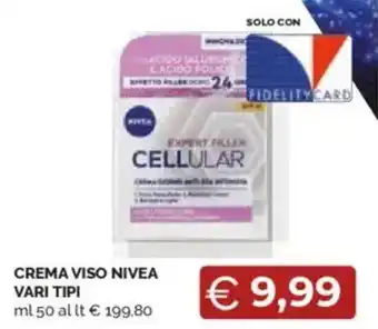 Mercatò Crema viso nivea vari tipi offerta