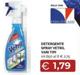 Mercatò Detergente spray vetril vari tipi offerta