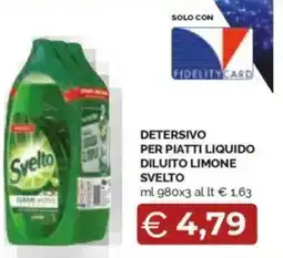 Mercatò Detersivo per piatti liquido diluito limone svelto offerta