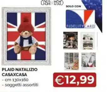 Mercatò Plaid natalizio casaxcasa offerta