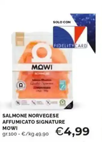 Mercatò Salmone norvegese affumicato signature MOWI offerta