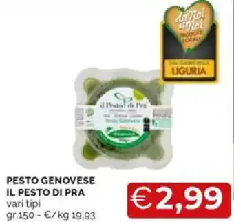 Mercatò Pesto genovese il pesto di pra vari tipi offerta