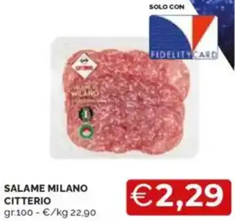 Mercatò Salame milano citterio offerta