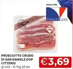 Mercatò Prosciutto crudo di san daniele dop citterio offerta