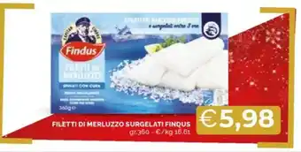 Mercatò Filetti di merluzzo surgelati FINDUS offerta