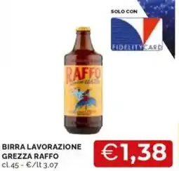 Mercatò Birra lavorazione grezza raffo offerta