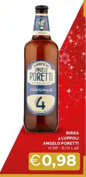 Mercatò Birra 4 luppoli angelo poretti offerta