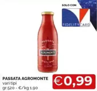 Mercatò Passata agromonte vari tipi offerta