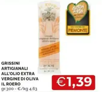 Mercatò Grissini artigianali all'olio extra vergine di oliva il roero offerta