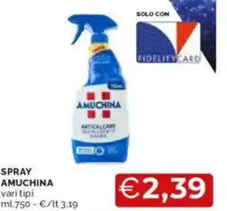 Mercatò Spray amuchina vari tipi offerta