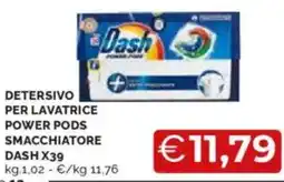 Mercatò Detersivo per lavatrice power pods smacchiatore dash x39 offerta