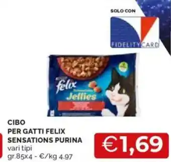 Mercatò CIBO PER GATTI FELIX SENSATIONS PURINA offerta