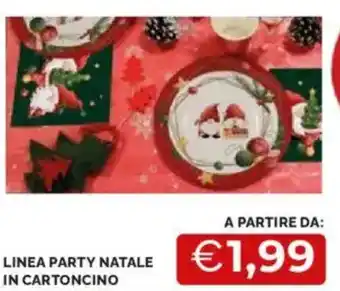 Mercatò Linea party natale in cartoncino offerta