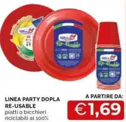 Mercatò A partire da: linea party dopla re-usable offerta