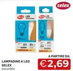 Mercatò Lampadine a led selex assortite offerta