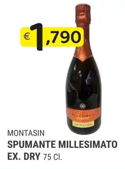 Samia Cash and Carry Montasin spumante millesimato ex. dry offerta