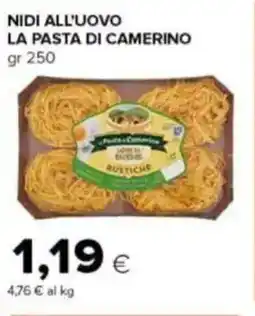 Tigre Nidi all'uovo la pasta di camerino offerta