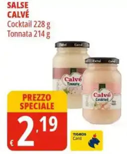 Tigros Salse calvé Cocktail Tonnata offerta