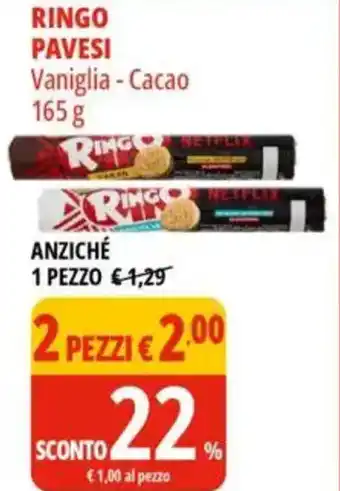 Tigros Ringo pavesi vaniglia - cacao offerta