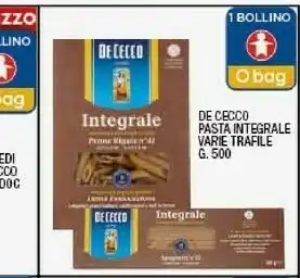 Ok Sigma Integrale pasta mista n. 120 500 g(ml) offerta
