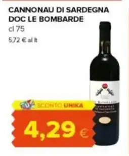 Tigre Cannonau di sardegna doc le bombarde offerta