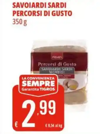 Tigros Savoiardi sardi percorsi di gusto offerta